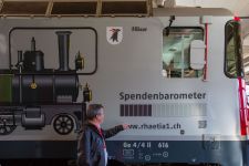 Fredy Pfister erwähnt die grosse Spende der Doris-Baeder-Gabriel-Stiftung aus dem Oberengadin