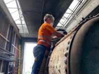 Fachmännisch werden die Arbeiten durchgeführt, Arbeitssicherheit hat oberste Priorität