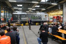 Renato Fasciati (Direktor der Rhtäsichen Bahn) überbrachte einige Grussworte der Rhätischen Bahn
